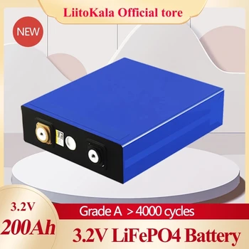 1pcs LiitoKala Lifepo4 3.2 v įkrovimo baterija (akumuliatorius 200ah 24v200ah Tinka Saulės Energijos ilgą gyvenimą 3500 Ciklų ES MUMS TAX FREE