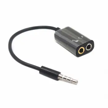 3.5 mm Stereo Audio Splitter Universalią 3,5 mm Stereo Audio Splitter Vyrų ir Ausinės Ausinės+Mikrofonas Adapteris Telefonai