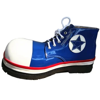 34cm individualų mėlyna klounas batai suaugusiems, didelis apvalios galvos batai juokinga joker cosplay klubo veiklos aksesuarai laimingas šalis