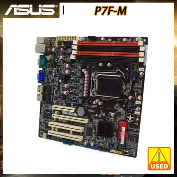 ASUS P7F-M 1156 pagrindinę Plokštę DDR3 16GB Paramos Kit Xeon Core i7 Cpu Intel 3420 PCI-E X16 Lizdą, SATA2 Micro ATX Serverių pagrindinės Plokštės