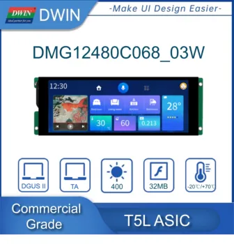 DWIN 6.8 Colių IPS TFT LCD Modulis UART Protingas Ekranas Touch Screen HMI Smart Home