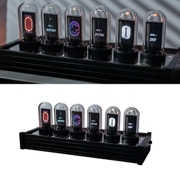 EleksTub RGB Skaitmeninis Laikrodis, Imituoja Nixie Vamzdžiai, Laikrodis, 6-Skaitmenų LCD Pasiūlymą Custom Mode Dial Sąsaja Geriausia Dovana Vaikinui