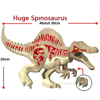 Juros Periodo Dinozaurų Therizinosaurus Pasaulyje Parkas Giganotosaurus Dino Modelis Quetzalcoatlus Pastato Blokus, Plytas, Vaikams, Žaislai, Kalėdų Dovana