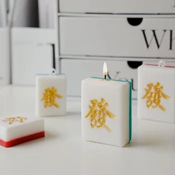 Kinų Stiliaus Mahjong Smilkalai, Žvakės, Kaljanų Namų Smilkalų Kūrybingi Gimtadienio Tortas Kvepalų Dekoro Žvakės ZC436