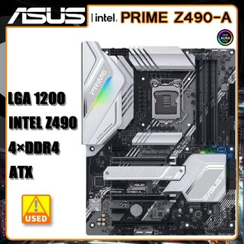 LGA1200 Intel Z490 Plokštė ASUS PRIME Z490-motininės Plokštės DDR4 PCI-E 3.0 128GB HDMI, USB 3.2 M. 2 ATX 10 Gen Core cpu