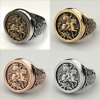 Mados Papuošalai, Žiedai, Senovės Romėnų riteris žiedai, vyriški žiedas