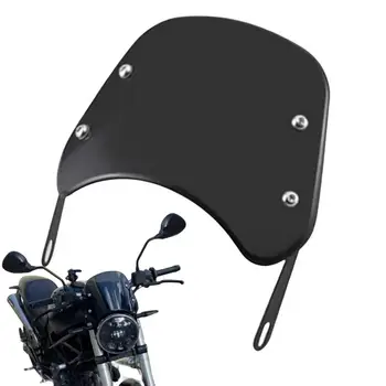 Motociklo Universalus prekinis, galinis Stiklo 5-7inch Motociklo priekinis žibintas pertvara nuo Vėjo Stiklo Apsaugine danga Atveju Motociklo Priedai