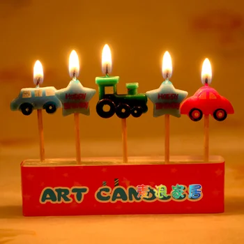 Nerūkomojo Baby Shower Pyragas, Žvakė Gimtadienio Dekoratyvinis Automobilių Žvakės Laimingas, Apdailos Prekių Dekoras