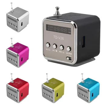Td-v26 Nešiojamas Mini Bluetooth Speaker Box Skaitmeninis Fm Interneto Fm Radijas, Garsiakalbis, USB, SD Kortelės Grotuvas už Telefoną, Kompiuterį, Muzikos Grotuvą