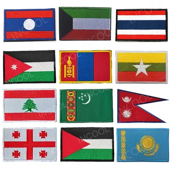 Turkmėnistano, Kazachstano Nepalas Palestinoje, Kuveitas, Tailandas, Malaizija, Laosas Afganistane Mianmaras Mongolija Valstybės Vėliava Vėliavų Lopai