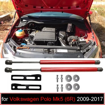 Volkswagen VW Polo Mk5 6R 6C 2009-2017 Priekinis Dangtis Dangčio Keisti Dujų Statramsčiai Sukrėtimų Anglies Pluošto Sklendė Liftas Palaiko Absorberio