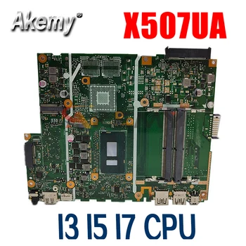 X507UB / X507UA Sąsiuvinis Mainboard I3 I5 I7 CPU Asus X507U X507UB X507UBR X507URA Y5000UB Nešiojamojo kompiuterio Motininės plokštės