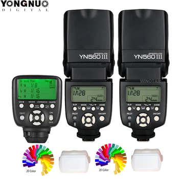 YONGNUO YN 560 III Belaidžio Master Flash Speedlite su YN560-TX II / RF-603 II Sukelti Controlle už Nikon Canon DSLR